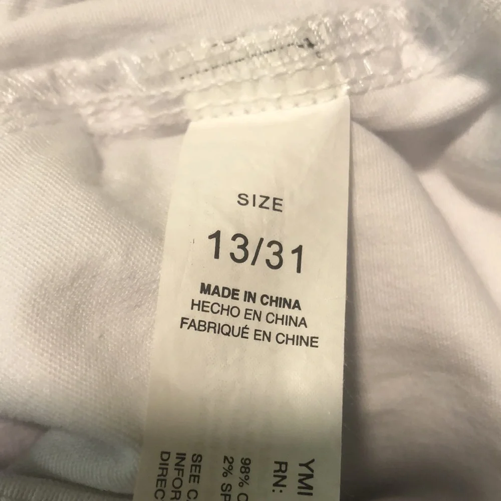 YMI White Cargo Joggers, size 13/31 - Picture 7 of 14